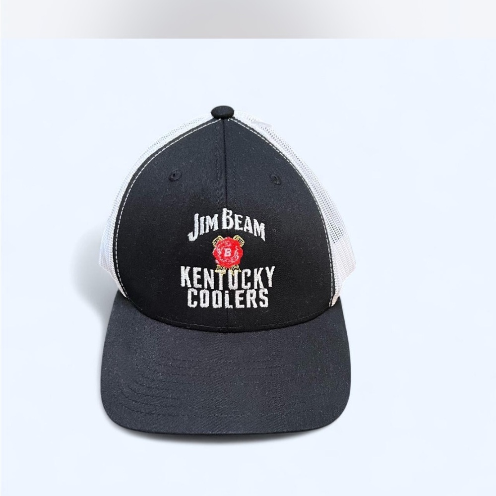 Jim Beam Black & White Kentucky Coolers Trucker Hat By The Classics Adjustable